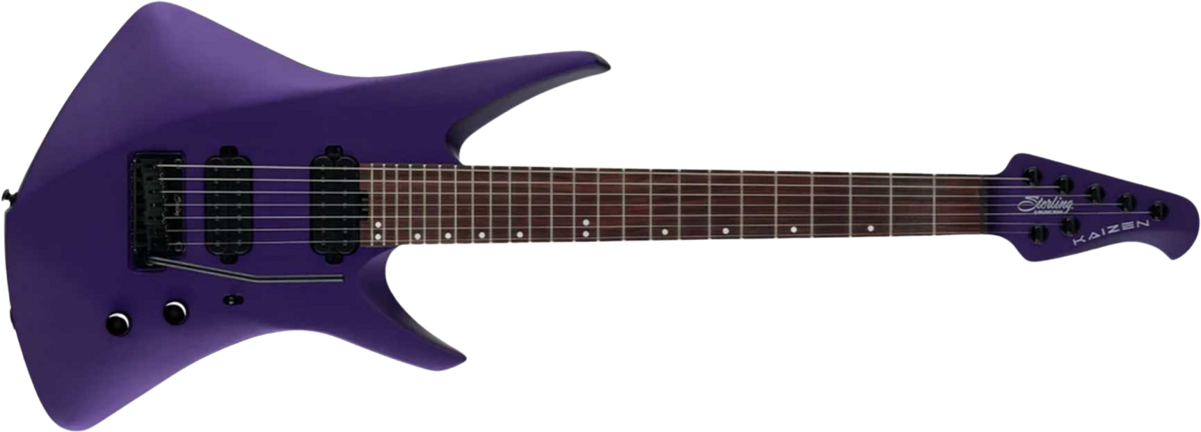 Sterling By Musicman Tosin Abasi Kaizen 7c Signature 2h Trem Rw - Firemist Purple Satin - Guitare Électrique Signature - Main picture