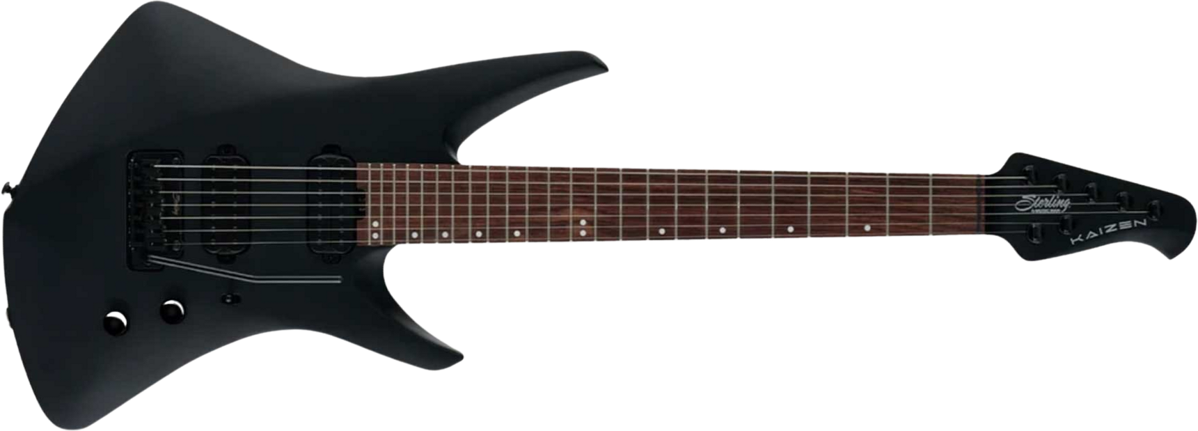 Sterling By Musicman Tosin Abasi Kaizen 7c Signature 2h Trem Rw - Stealth Black - Guitare Électrique Signature - Main picture
