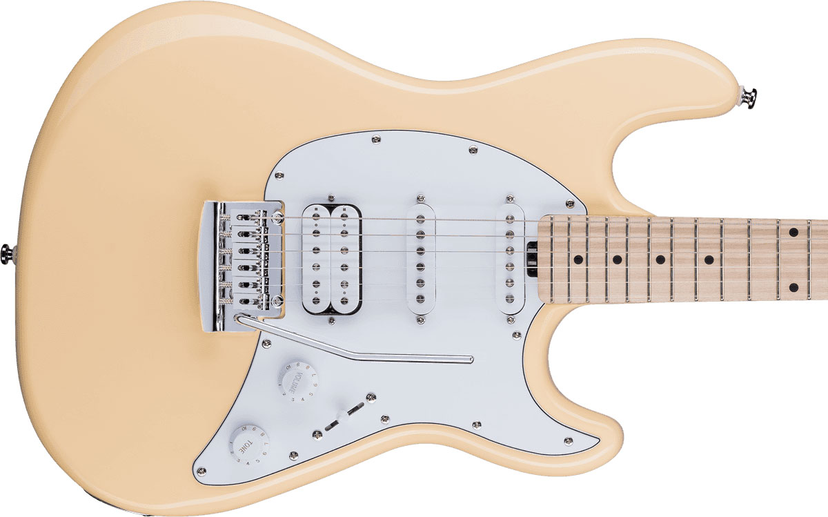 Sterling By Musicman Cutlass Ct30 Hss Trem Mn - Vintage Cream - Guitare Électrique Forme Str - Variation 2