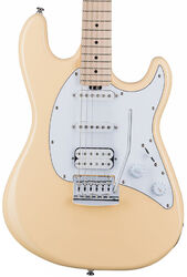 Guitare électrique forme str Sterling by musicman Cutlass CT30HSS - Vintage cream