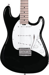 Guitare électrique rétro rock Sterling by musicman Cutlass CT50SSS (MN) - Black