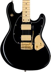 Guitare électrique forme str Sterling by musicman Jared Dines Stingray - Black gold