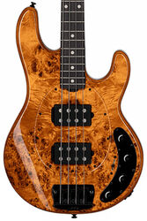 Basse électrique solid body Sterling by musicman Stingray Ray34HHPB (RW) - Amber