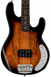 Basse électrique solid body Sterling by musicman Stingray Ray34SM (RW) - 3 tone sunburst