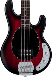 Basse électrique solid body Sterling by musicman SUB Ray4 (JAT) - Ruby red burst satin