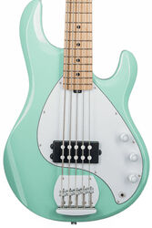 Basse électrique solid body Sterling by musicman SUB Ray5 (JAT) - Mint green