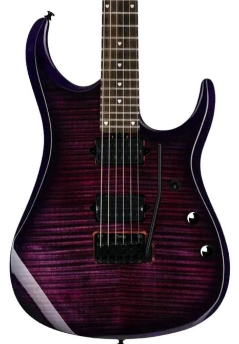 Guitare électrique signature Sterling by musicman John Petrucci JP150DFM Dimarzio - Purple nebula