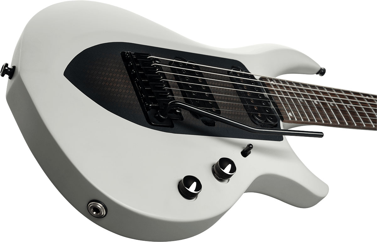 Sterling By Musicman John Petrucci Majesty Maj170 Signature 7c  2h Trem Rw - Chalk Grey - Guitare Électrique Signature - Variation 2