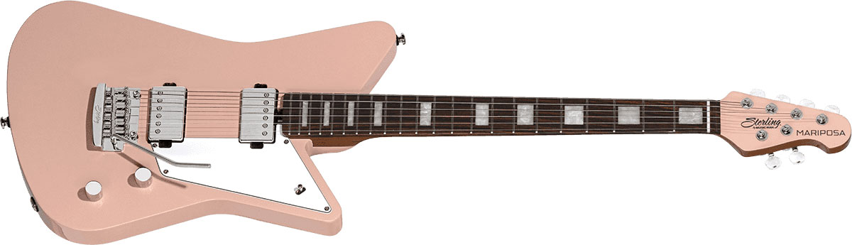 Sterling By Musicman Mariposa Hh Trem Rw - Pueblo Pink - Guitare Électrique RÉtro Rock - Variation 2