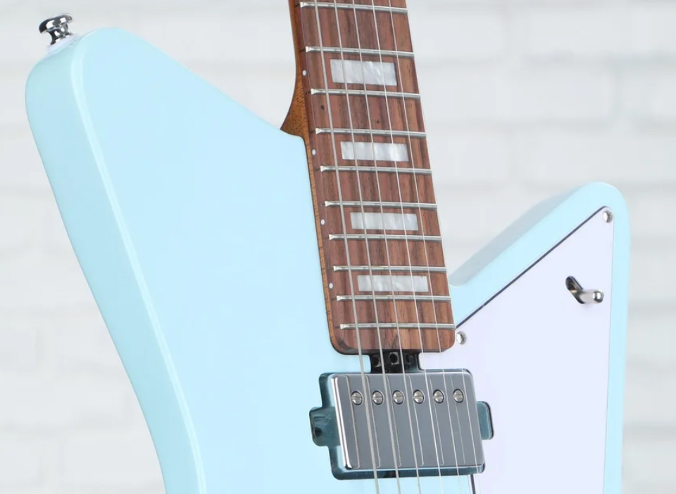 Sterling By Musicman Omar Rodriguez Lopez Mariposa Signature 2h Trem Rw - Daphne Blue - Guitare Électrique RÉtro Rock - Variation 1