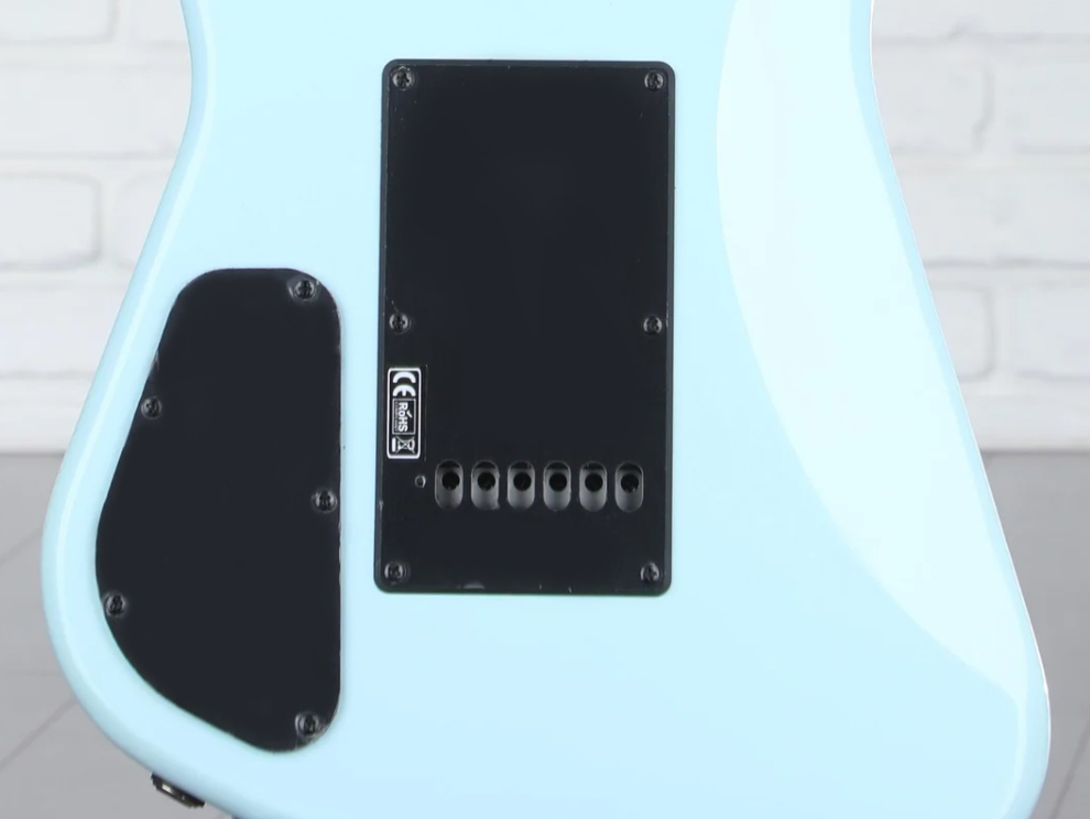 Sterling By Musicman Omar Rodriguez Lopez Mariposa Signature 2h Trem Rw - Daphne Blue - Guitare Électrique RÉtro Rock - Variation 4