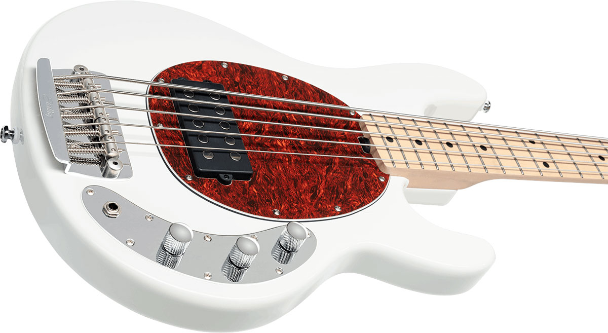 Sterling By Musicman Stingray Classic Ray25ca 5c Active 1h Mn - Olympic White - Basse Électrique Solid Body - Variation 2