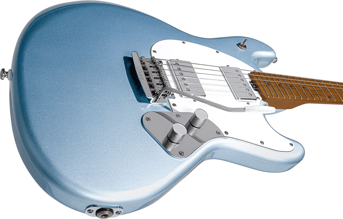 Sterling By Musicman Stingray Guitar Sr50 Hh Trem Mn - Firemist Silver - Guitare Électrique Forme Str - Variation 2