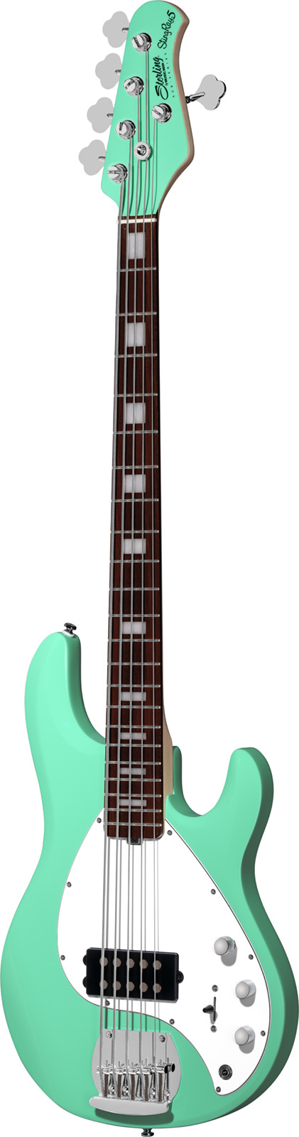 Sterling By Musicman Stingray4  5-cordes 1h Jat - Seafoam Green - Basse Électrique Solid Body - Variation 1