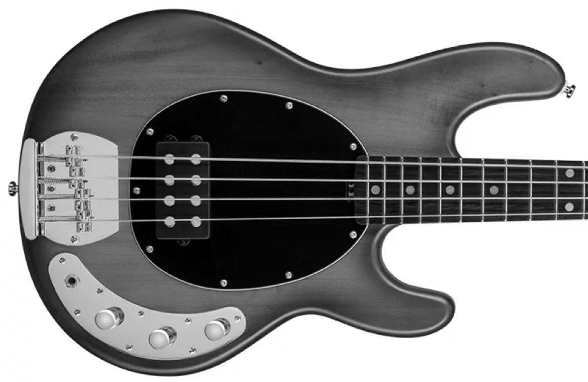 Sterling By Musicman S.u.b. Ray4 - Trans Black Satin - Basse Électrique Solid Body - Variation 1