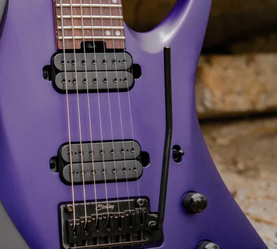 Sterling By Musicman Tosin Abasi Kaizen 6c Signature Multiscale 2h Trem Rw - Firemist Purple Satin - Guitare Électrique Signature - Variation 1