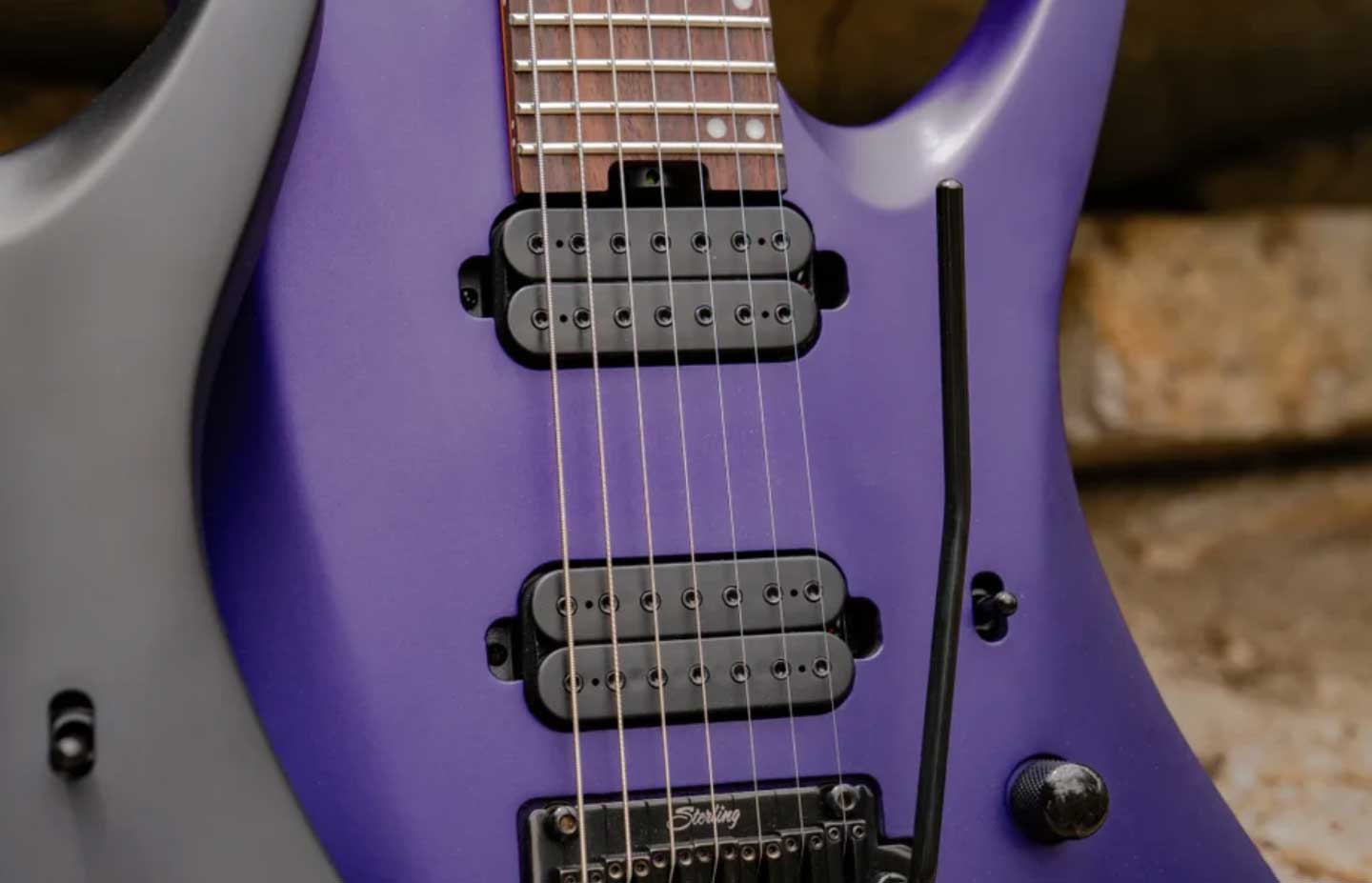 Sterling By Musicman Tosin Abasi Kaizen 7c Signature 2h Trem Rw - Firemist Purple Satin - Guitare Électrique Signature - Variation 1