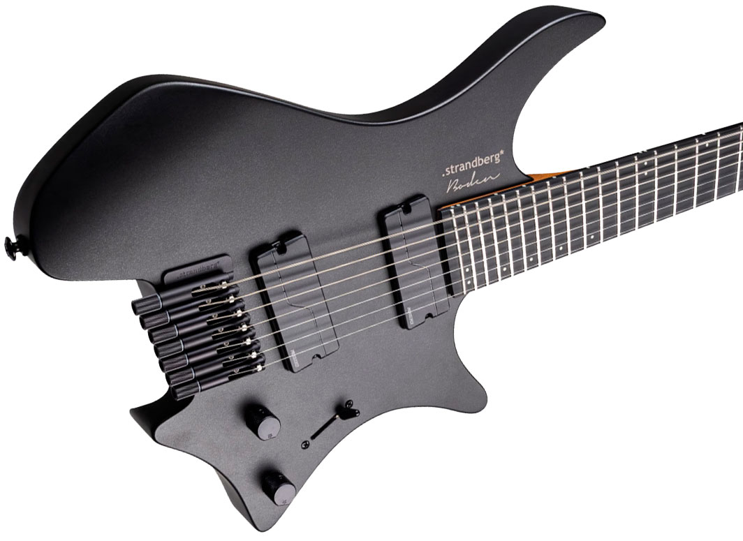 Strandberg Boden Metal Nx 7c Multiscale 2h Fishman Fluence Modern Ht Ric - Black Granite - Guitare Électrique Multi-scale - Variation 4