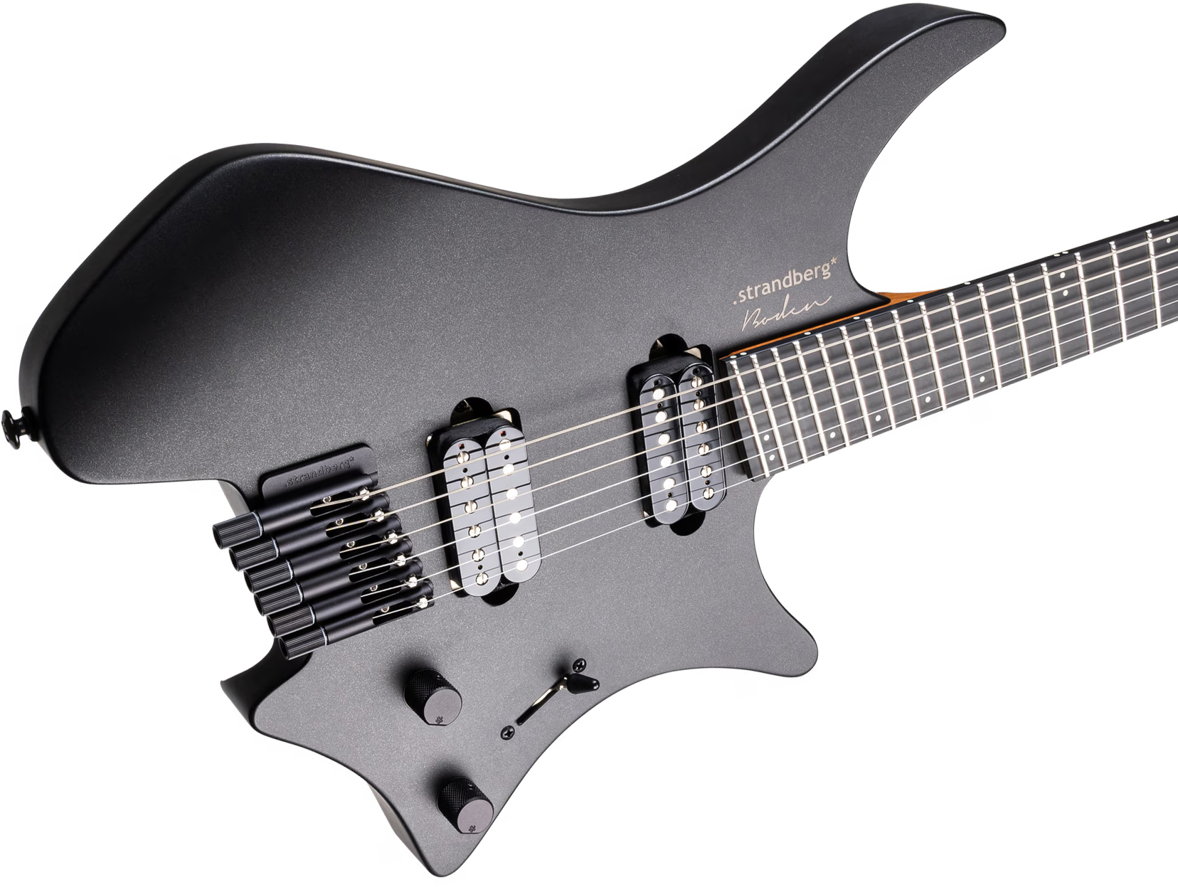 Strandberg Boden Metal Nx6 6c 2h Suhr Ht Ebo - Black Granite - Guitare Électrique Multi-scale - Variation 3