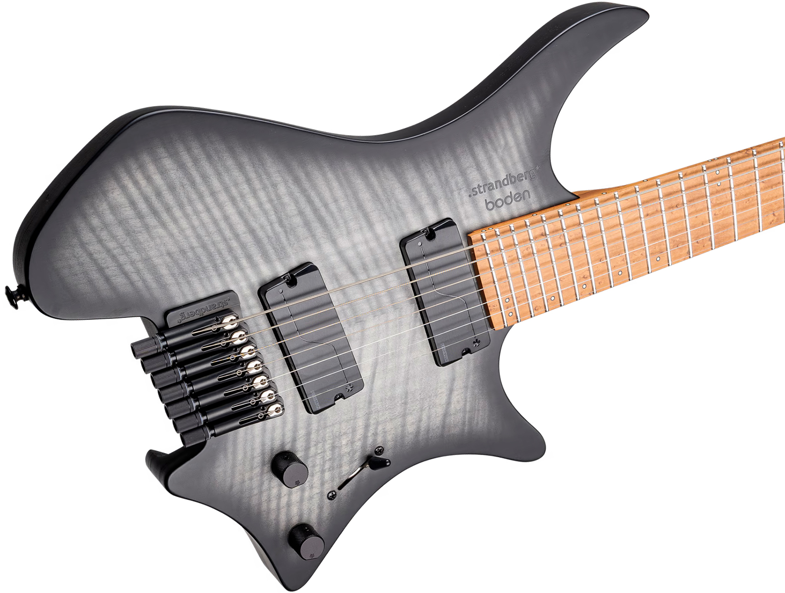 Strandberg Boden Original N2.7 7c 2h Fishman Fluence Ht Mn - Black Denim Burst Satin - Guitare Électrique Multi-scale - Variation 3
