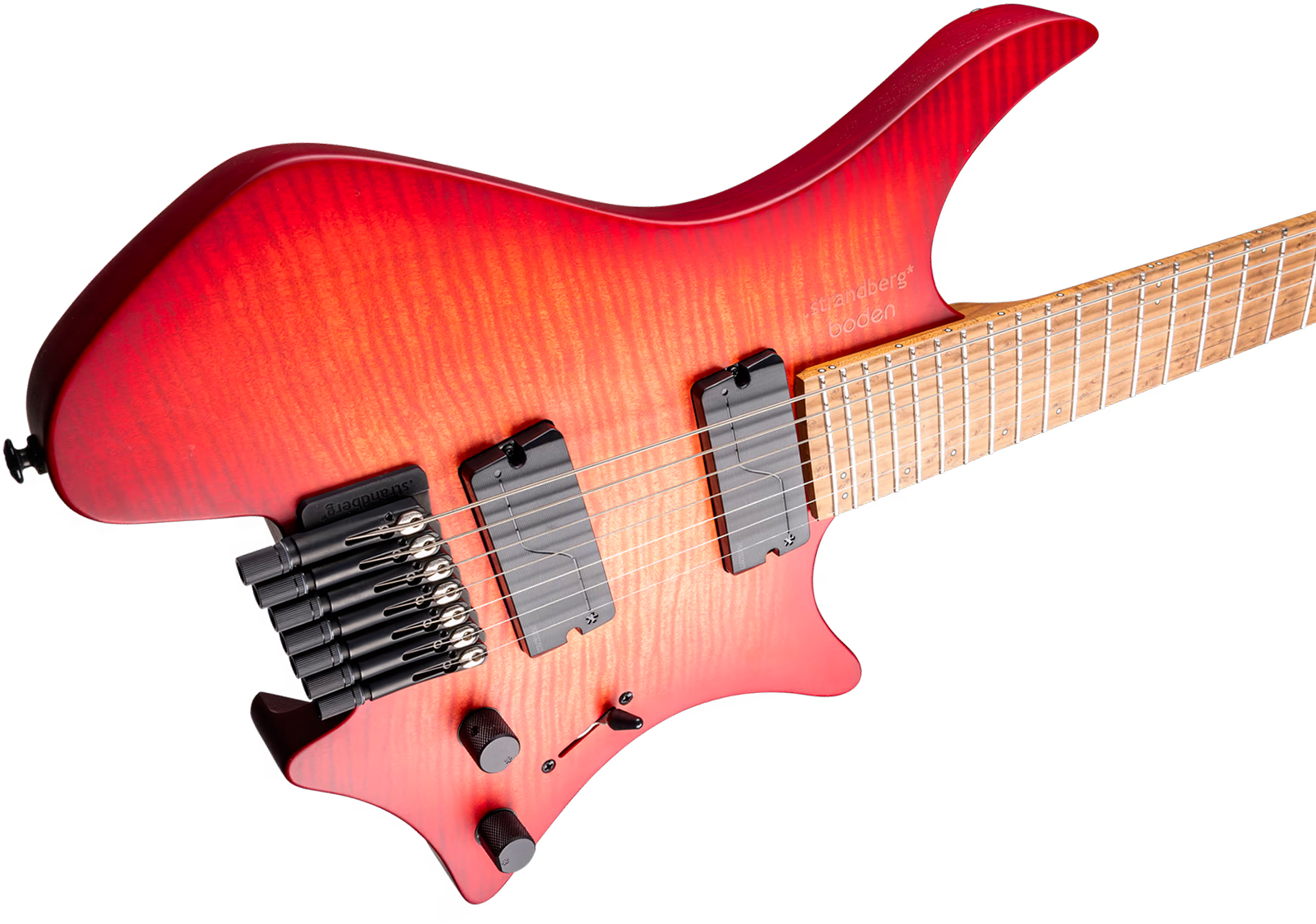 Strandberg Boden Original N2.7 7c 2h Fishman Fluence Ht Mn - Sunset Coral Burst Satin - Guitare Électrique Multi-scale - Variation 3