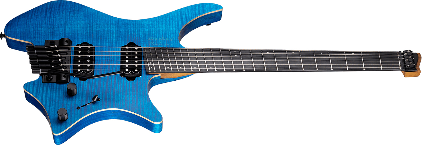 Strandberg Boden Prog Nx6 6c 2h Suhr Ht Ebo - Deep Blue Satin - Guitare Électrique Multi-scale - Variation 1