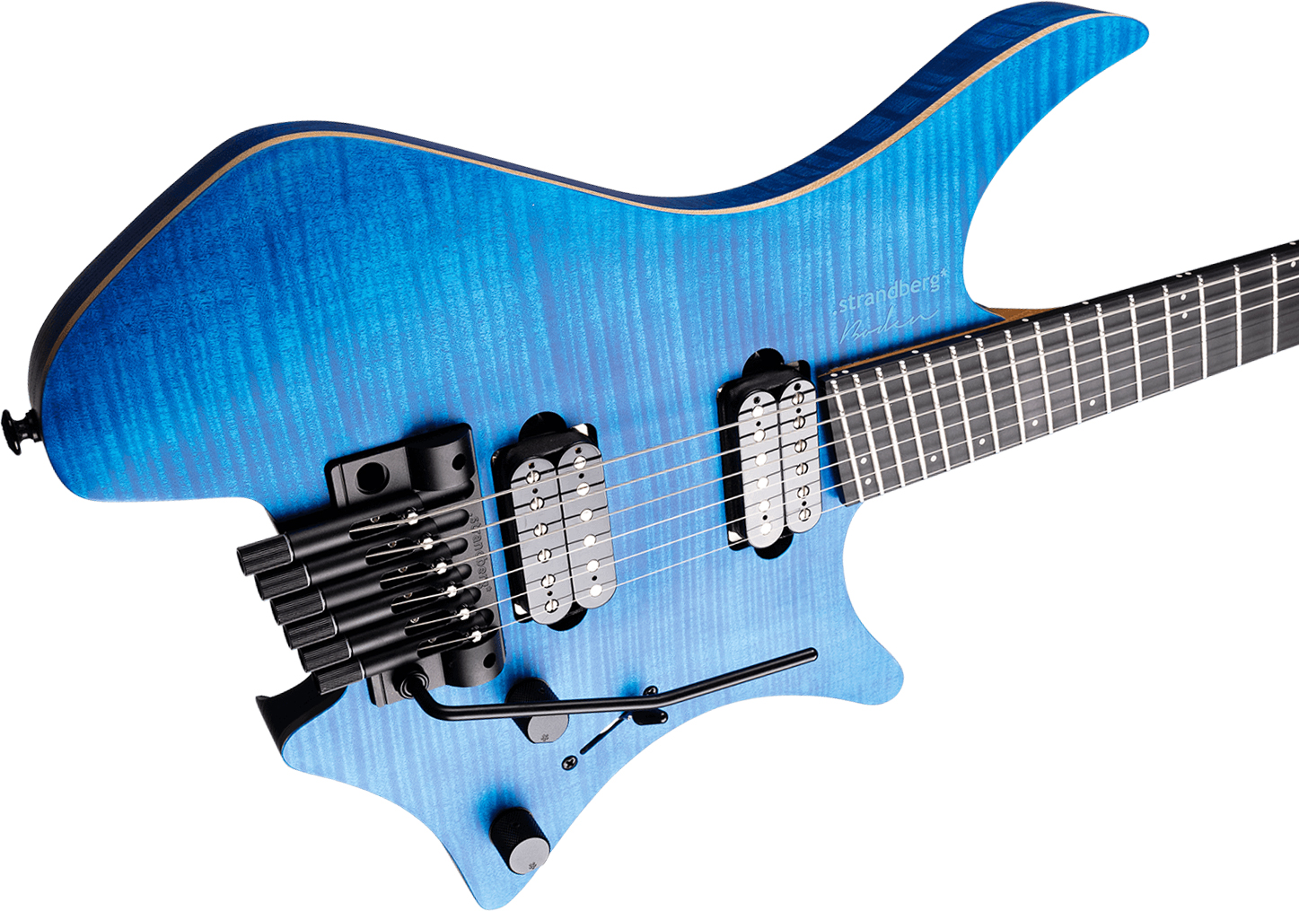 Strandberg Boden Prog Nx6 6c 2h Suhr Ht Ebo - Deep Blue Satin - Guitare Électrique Multi-scale - Variation 4