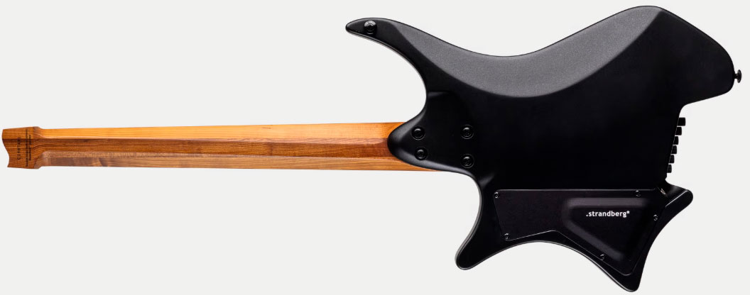 Strandberg Boden Standard N2.6 6c Multiscale 2h Seymour Duncan Ht Mn - Black Satin Metallic - Guitare Électrique Multi-scale - Variation 1