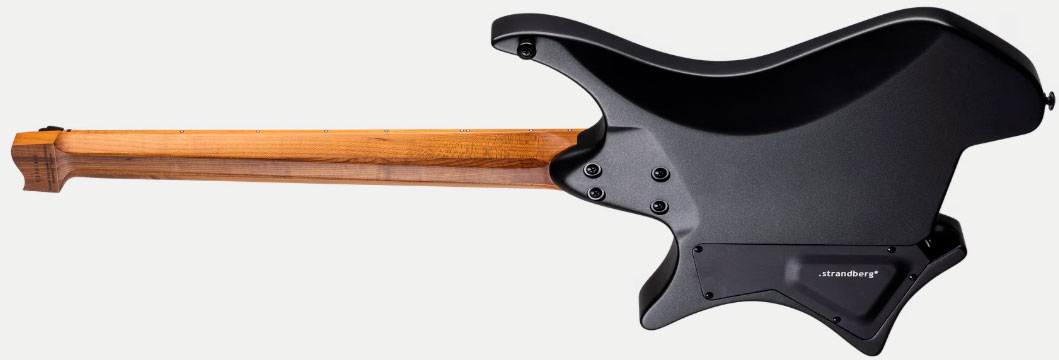 Strandberg Boden Standard N2.6 6c Multiscale 2h Seymour Duncan Ht Mn - Black Satin Metallic - Guitare Électrique Multi-scale - Variation 2
