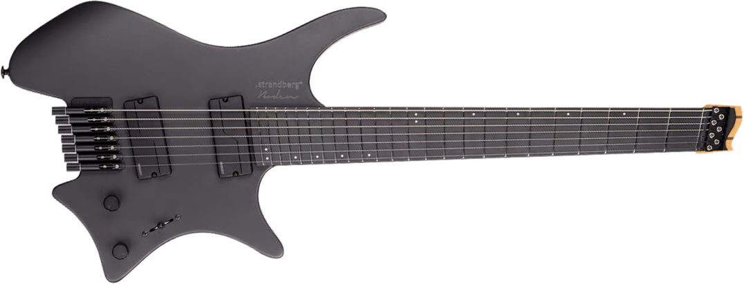 Strandberg Boden Metal Nx 7c Multiscale 2h Fishman Fluence Modern Ht Ric - Black Granite - Guitare Électrique Multi-scale - Main picture