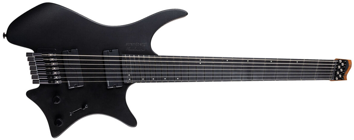 Strandberg Boden Metal Nx 7c Multiscale 2h Fishman Fluence Modern Ht Ric - Black Granite - Guitare Électrique Multi-scale - Main picture