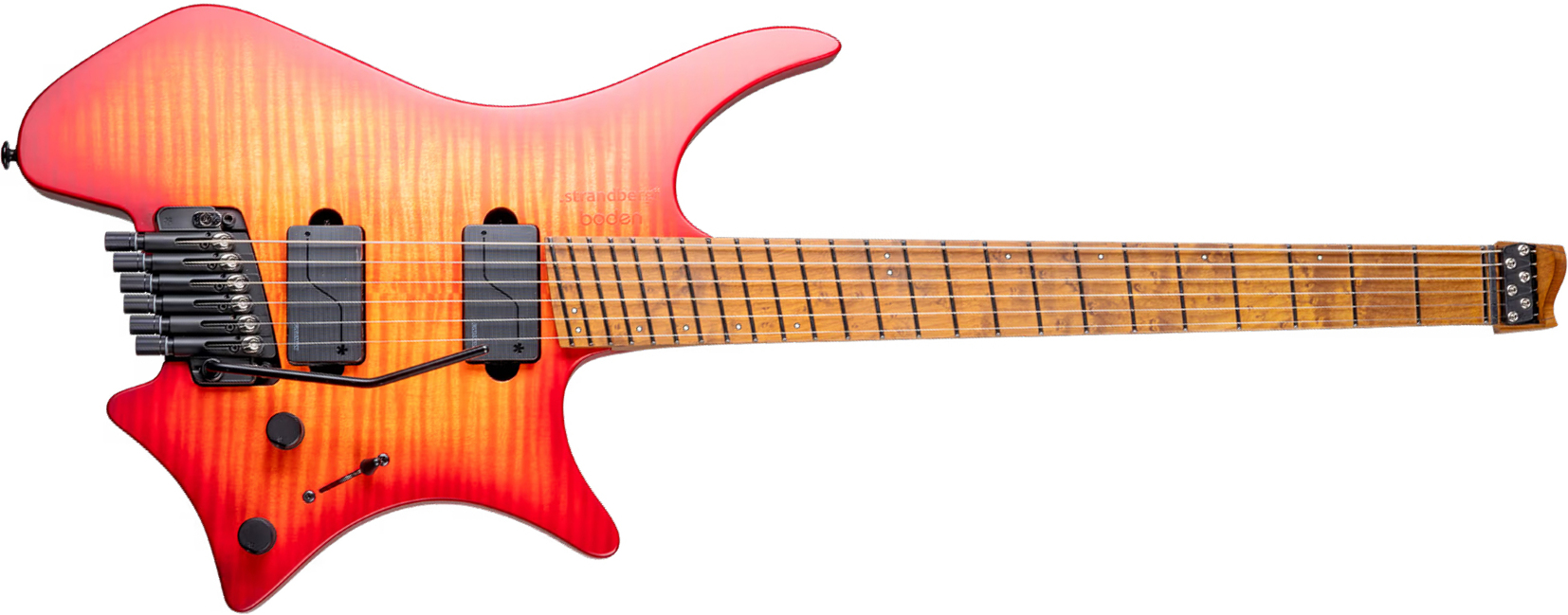 Strandberg Boden Original N2.6t 6c 2h Fishman Trem Mn - Sunset Coral Burst Satin - Guitare Électrique Multi-scale - Main picture
