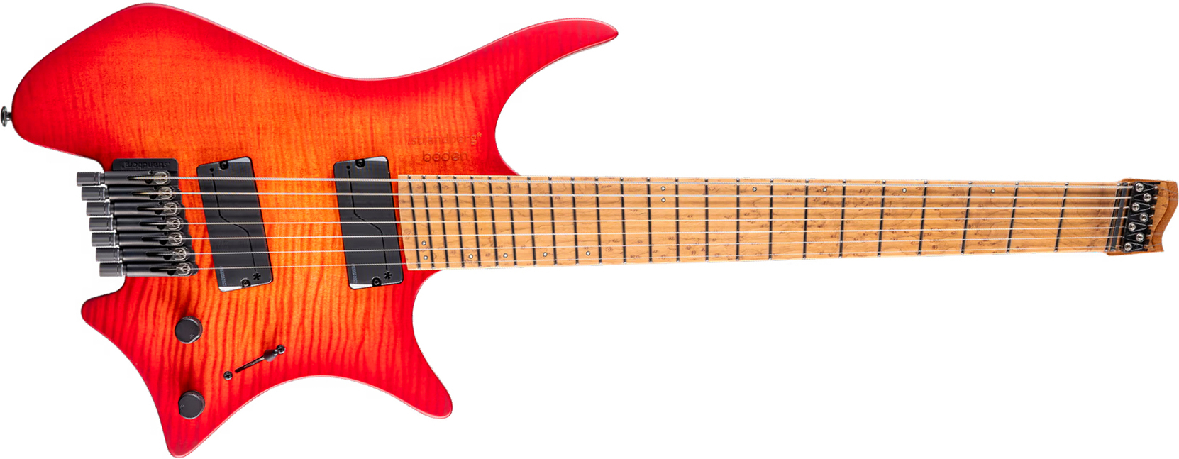 Strandberg Boden Original N2.7 7c 2h Fishman Fluence Ht Mn - Sunset Coral Burst Satin - Guitare Électrique Multi-scale - Main picture