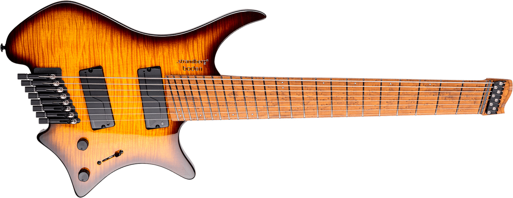 Strandberg Boden Original N2.8 8c 2h Fishman Fluence Ht Mn - Amber Haze Burst Gloss - Guitare Électrique Multi-scale - Main picture