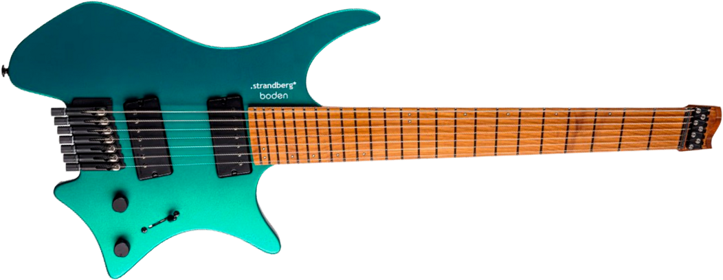 Strandberg Boden Standard N2.7 7c Multiscale 2h Seymour Duncan Ht Mn - Transformative Teal Metallic - Guitare Électrique Multi-scale - Main picture