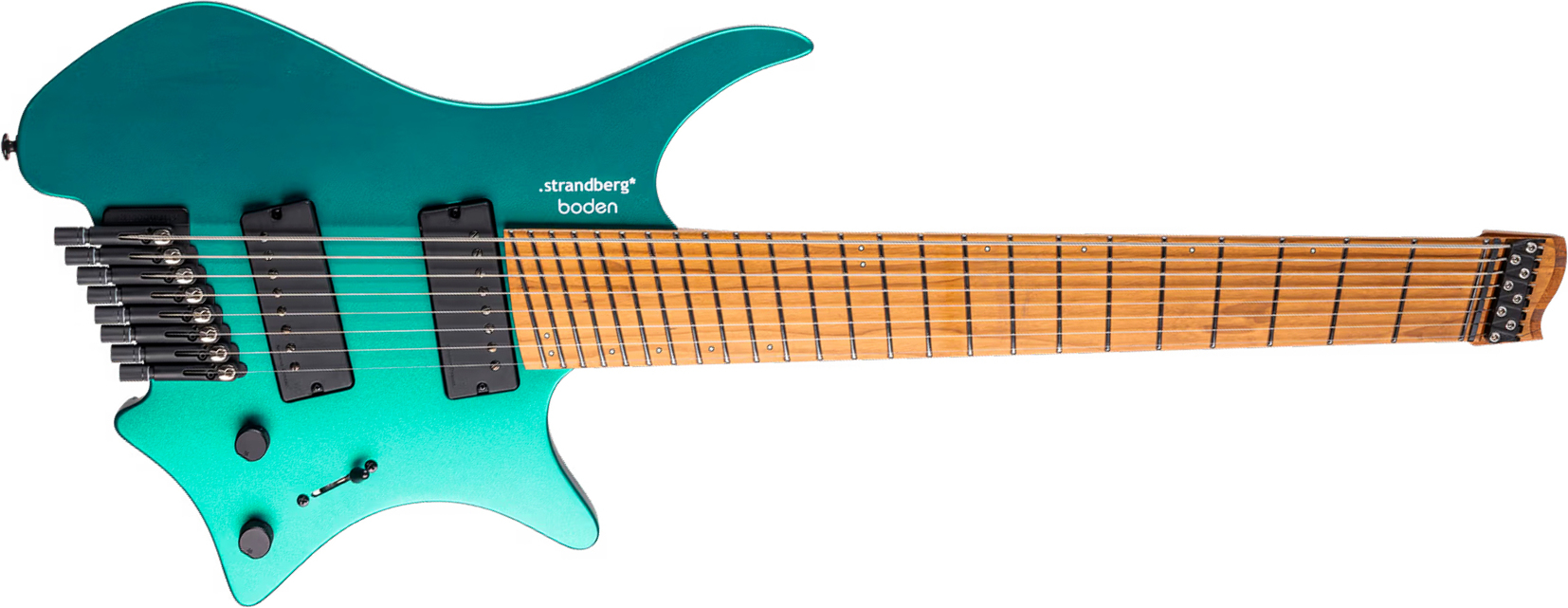 Strandberg Boden Standard N2.8 8c Multiscale 2h Seymour Duncan Ht Mn - Transformative Teal Metallic - Guitare Électrique Multi-scale - Main picture