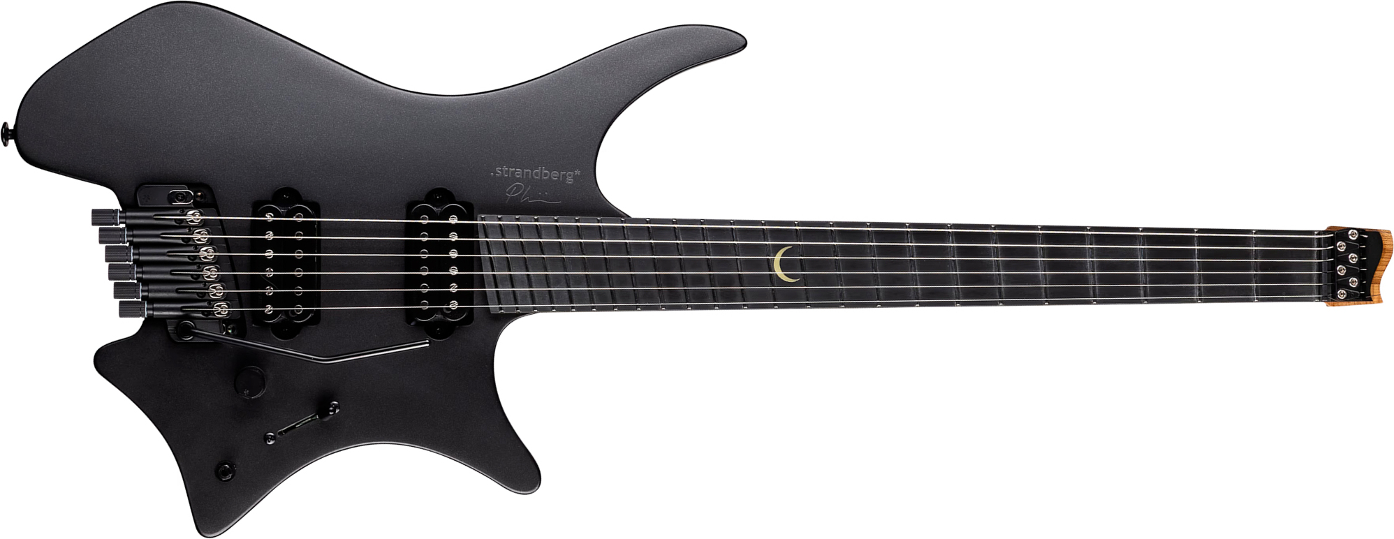 Strandberg Plini Edition Boden N2.6t 2h Fishman Fluence Trem Ebo - Black Satin Metallic - Guitare Électrique Multi-scale - Main picture