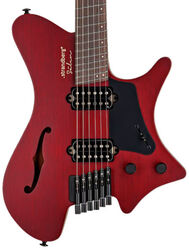 Guitare électrique multi-scale Strandberg Sälen Jazz NX 6 - Trans burgundy satin