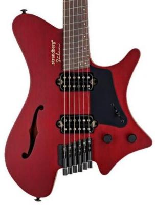 Guitare électrique 1/2 caisse Strandberg Sälen Jazz NX 6 - Trans burgundy satin