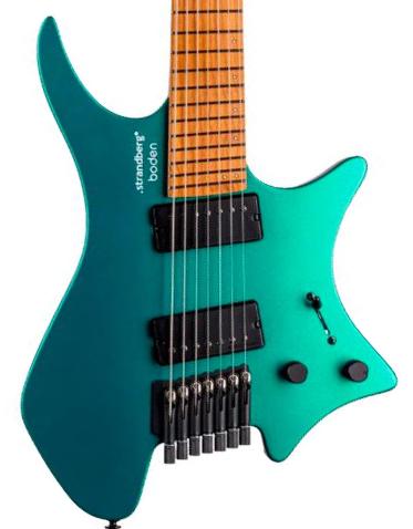 Guitare électrique multi-scale Strandberg Boden Standard N2.7 7-String - Transformative Teal Metallic