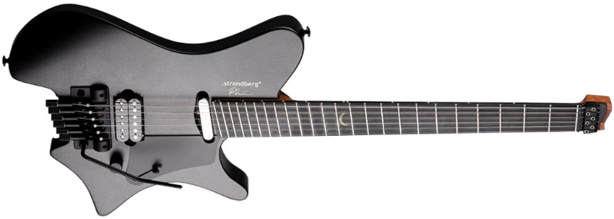 Strandberg Plini Edition Salen Nx6 Multiscale Hs Trem Ebo - Black Granite Satin - Guitare Électrique Multi-scale - Variation 1