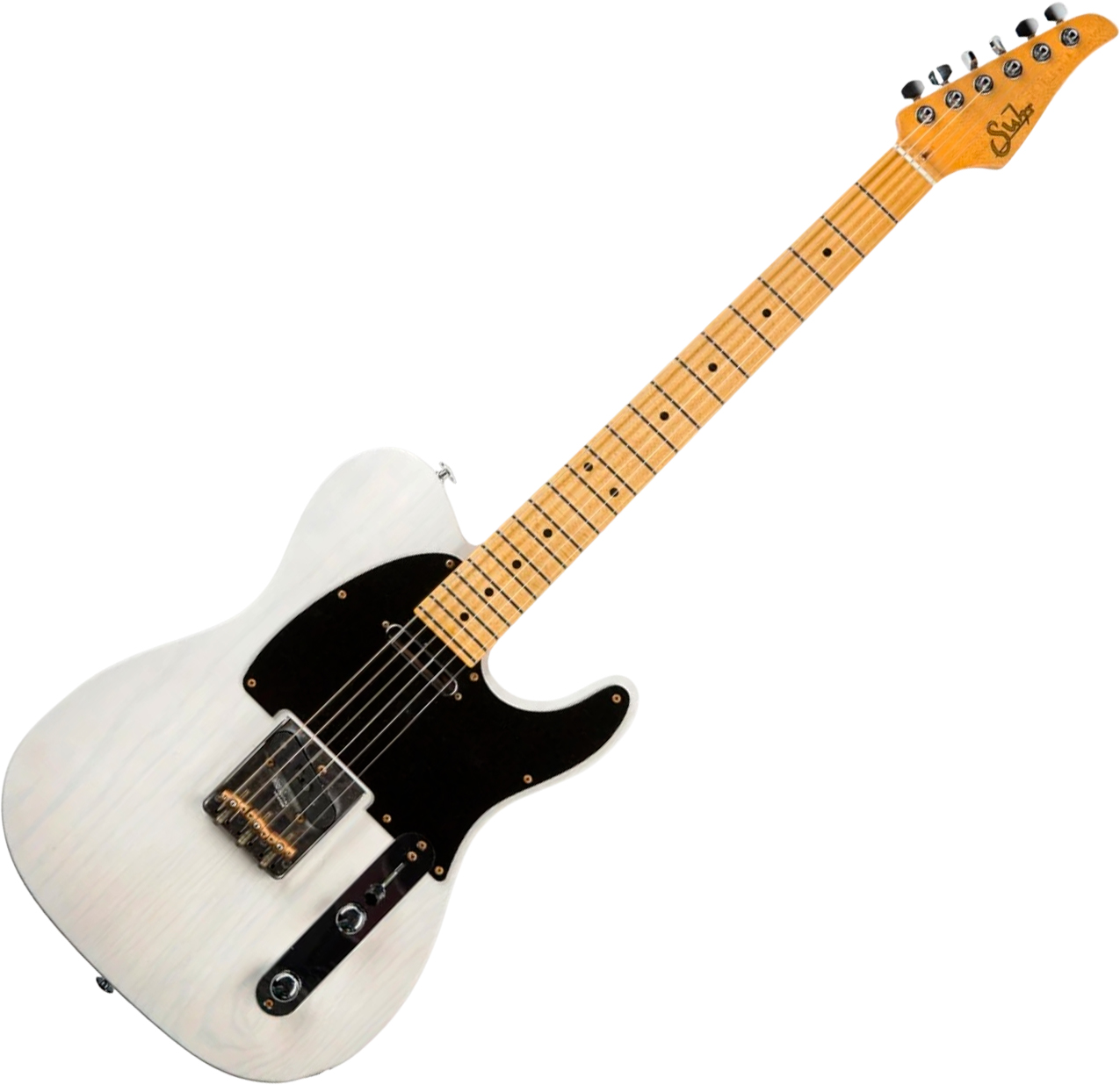 Suhr Classic T Antique 01-cta-0027 2s Ht Mn - Trans White - Guitare Électrique Forme Tel - Variation 1