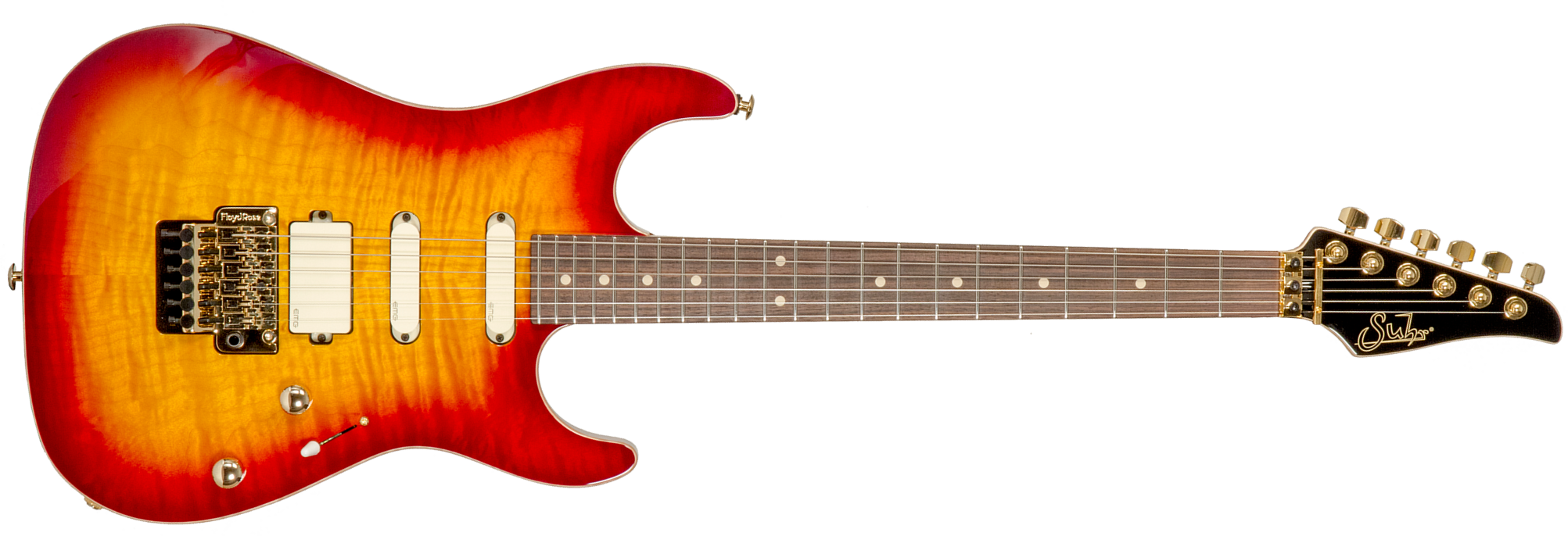 Suhr Standard Legacy 01-ltd-0030 Hss Emg Fr Rw #72940 - Aged Cherry Burst - Guitare Électrique Forme Str - Main picture