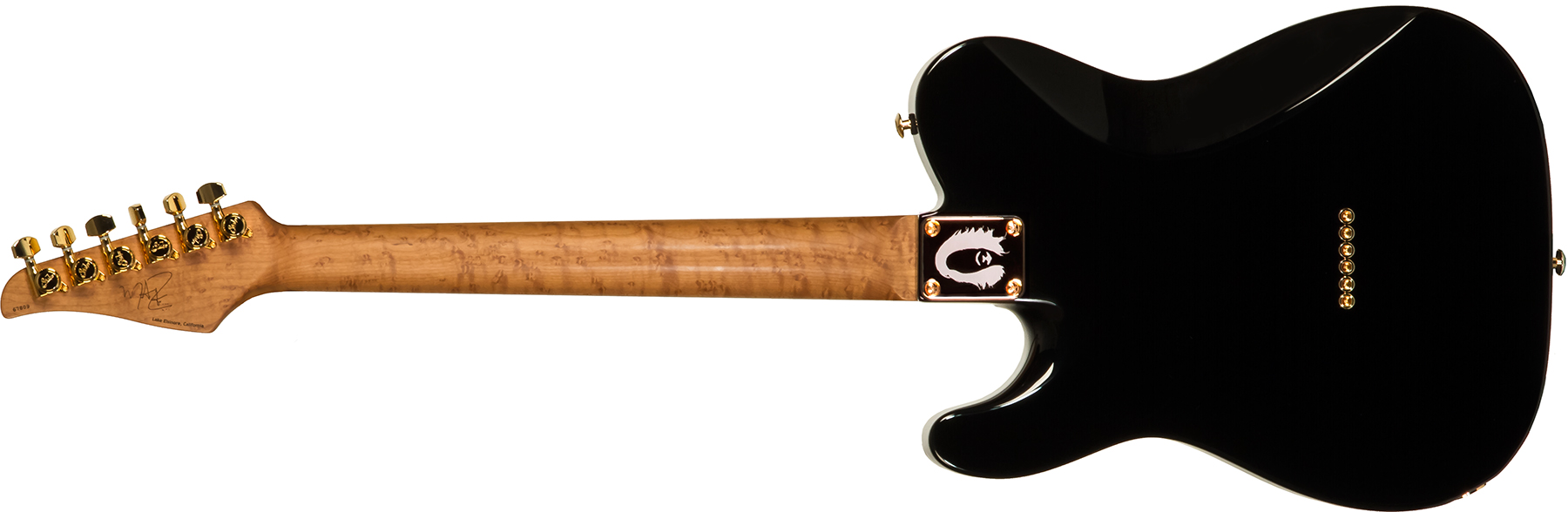 Suhr Mateus Asato Classic 01-sig-0030 Signature 2s  Ht Mn - Black - Guitare Électrique Forme Tel - Variation 1