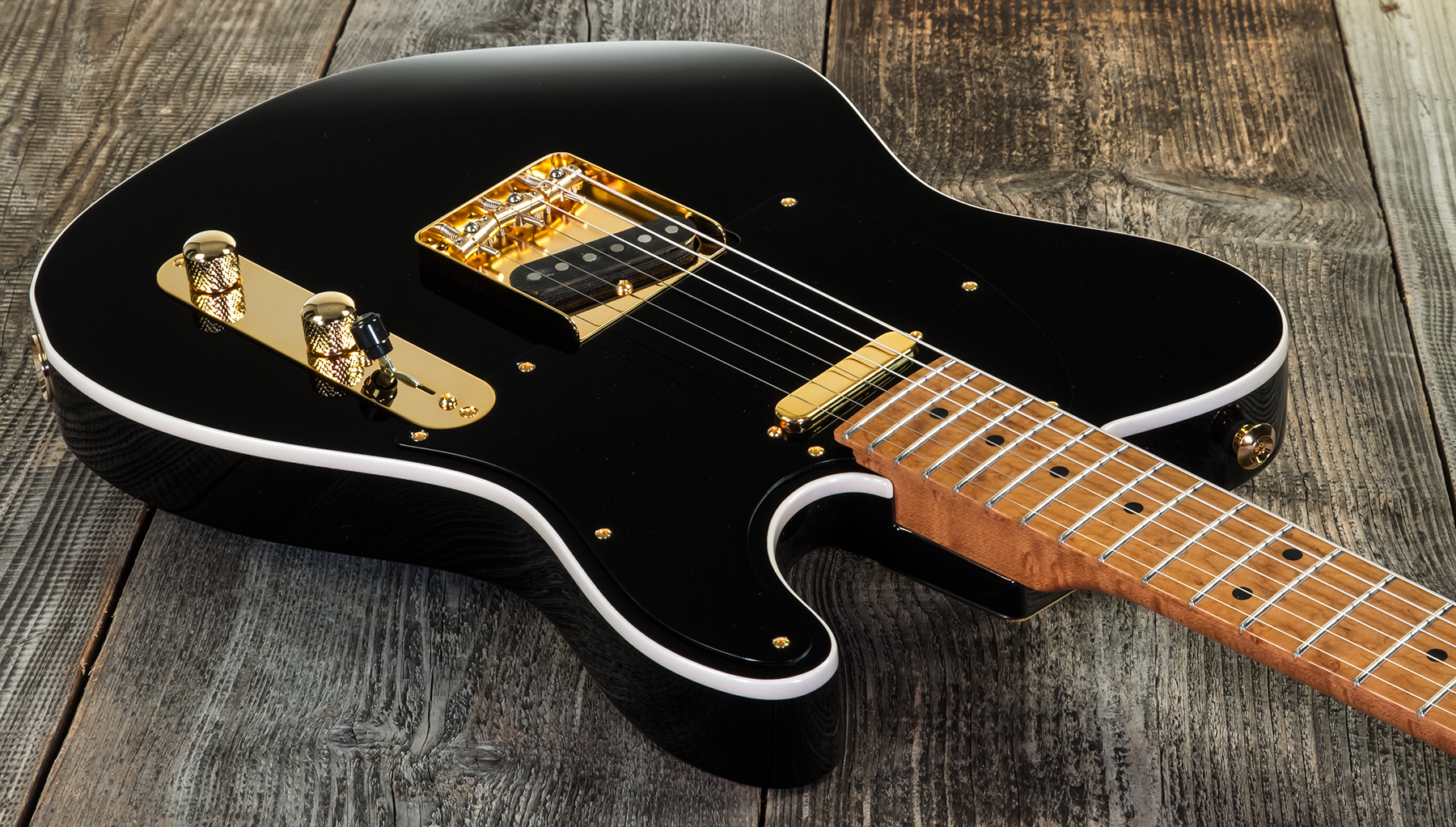Suhr Mateus Asato Classic 01-sig-0030 Signature 2s  Ht Mn - Black - Guitare Électrique Forme Tel - Variation 2