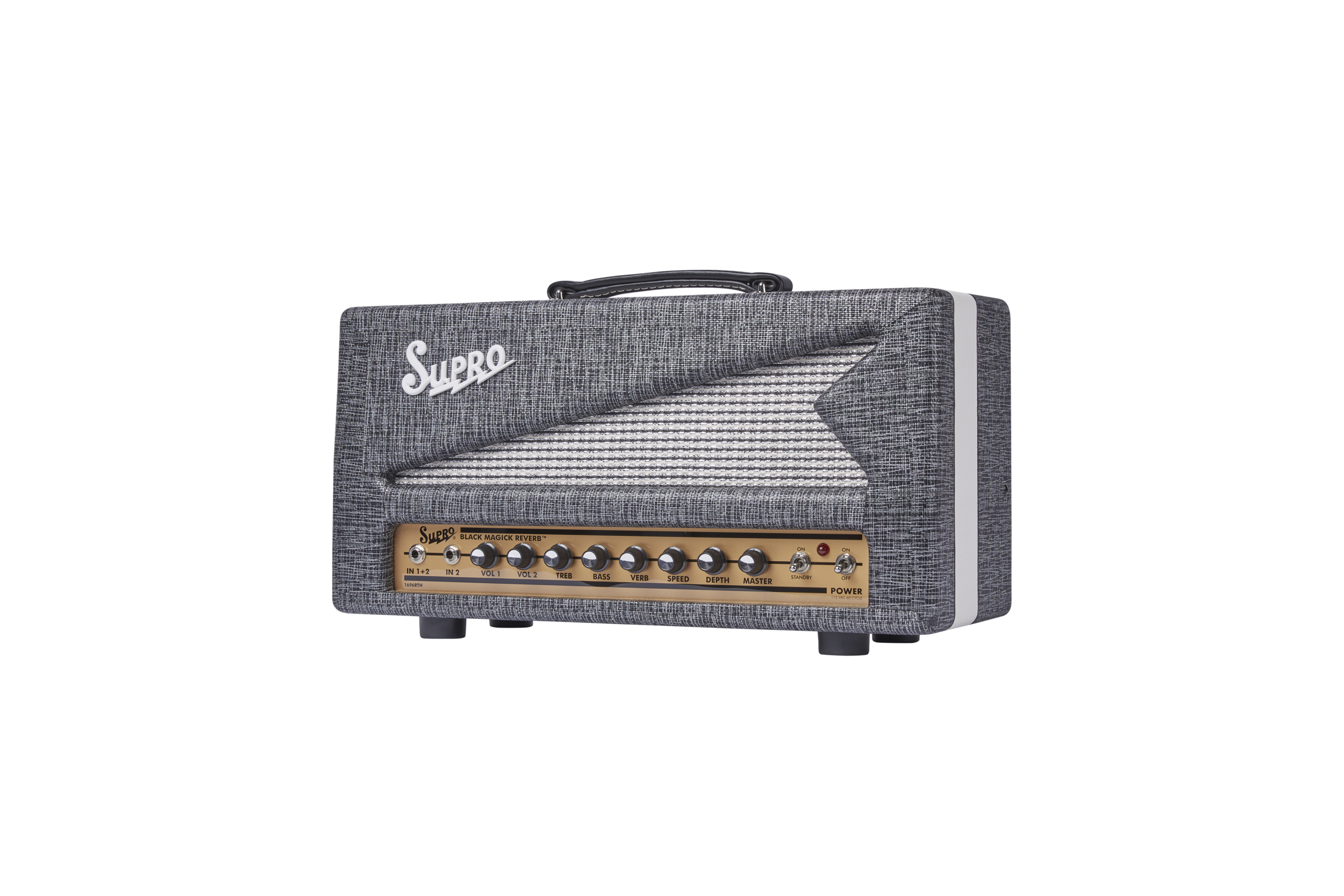 Supro 1696rt Black Magic Reverb Head 25w - Ampli Guitare Électrique TÊte / PÉdale - Variation 1