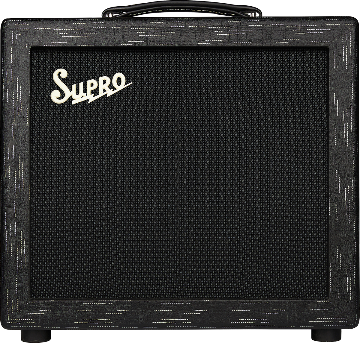 Supro Amulet 1x10 Combo 1/5/10w 1x10 6l6 Black & Black - Ampli Guitare Électrique Combo - Variation 1