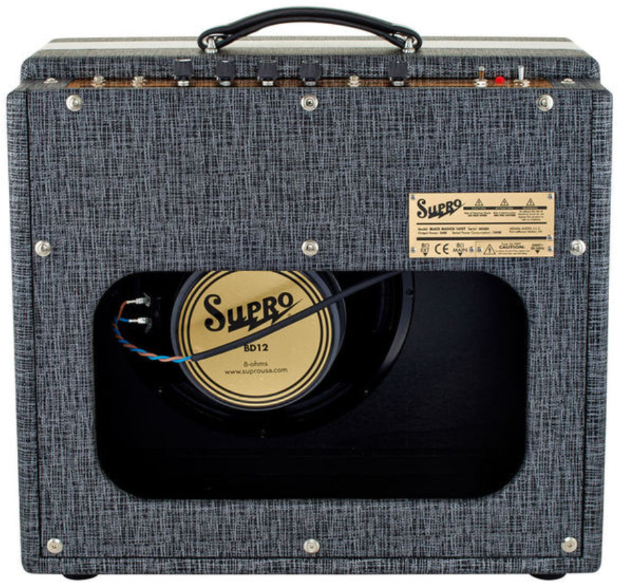 Supro Black Magick 25w 1x12 Black Rhino Hide - Ampli Guitare Électrique Combo - Variation 1