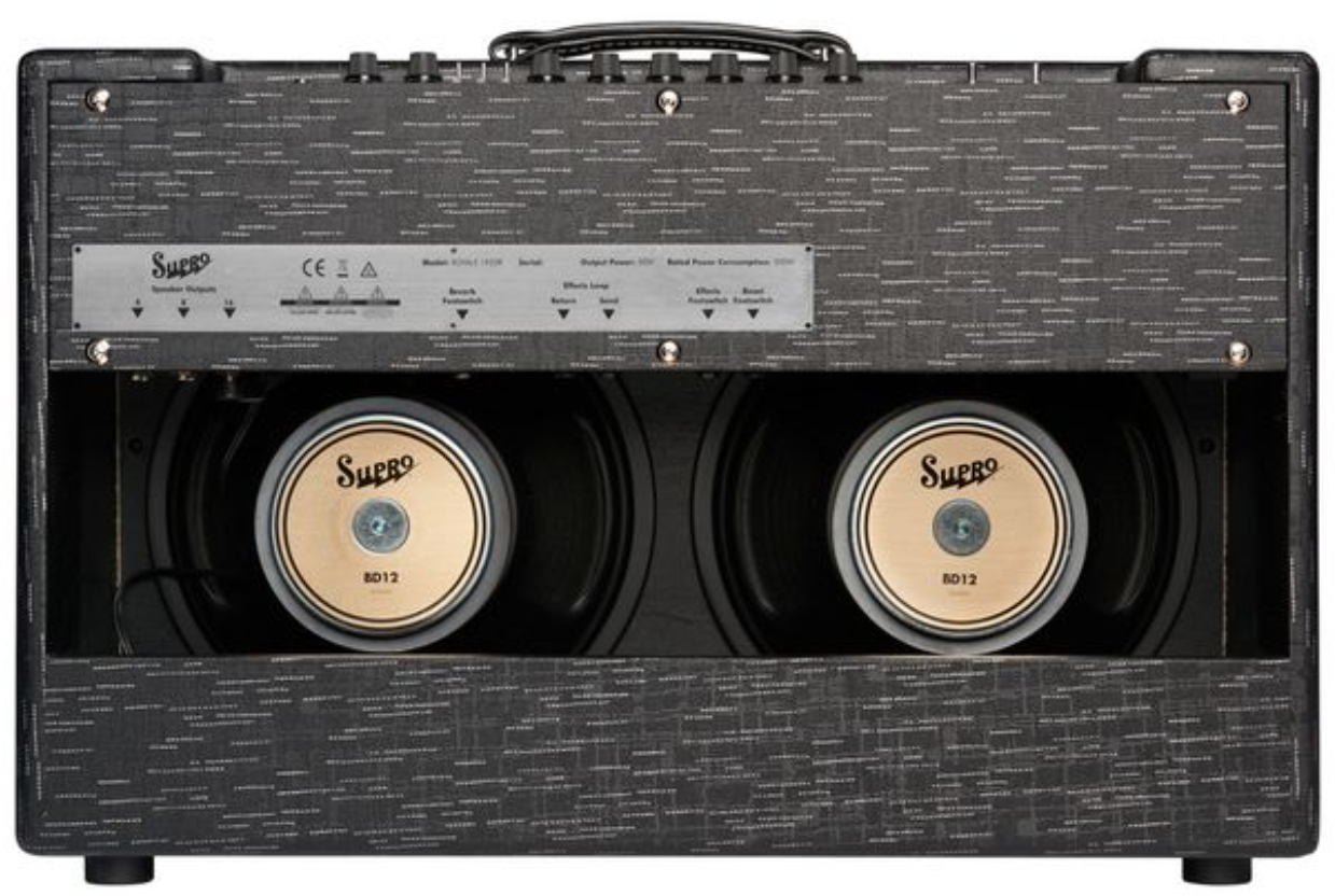 Supro Royale 2x12 1933r 50w 2x12 Black Scandia - Ampli Guitare Électrique Combo - Variation 1