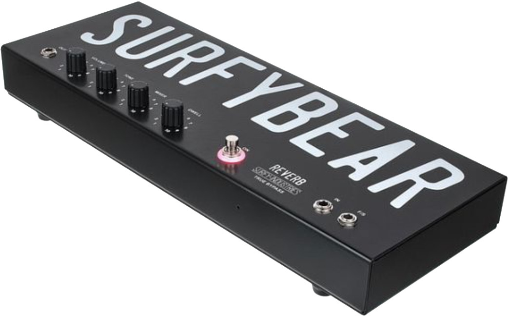 Surfy Industries Surfybear Metal Reverb Black - PÉdale Reverb / Delay / Echo - Main picture